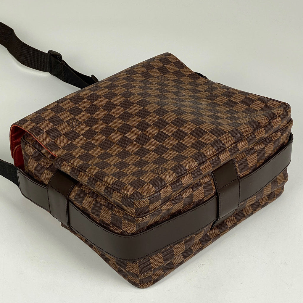 ルイ・ヴィトン ナヴィグリオ 斜め掛け ショルダーバッグ ダミエ ブラウン N45255 レディース 【中古】brbag