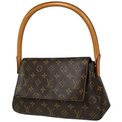 ルイ・ヴィトン ミニ ルーピング 肩掛け ワンショルダー ハンドバッグ ショルダーバッグ モノグラム ブラウン M51147 レディース 【中古】brbag