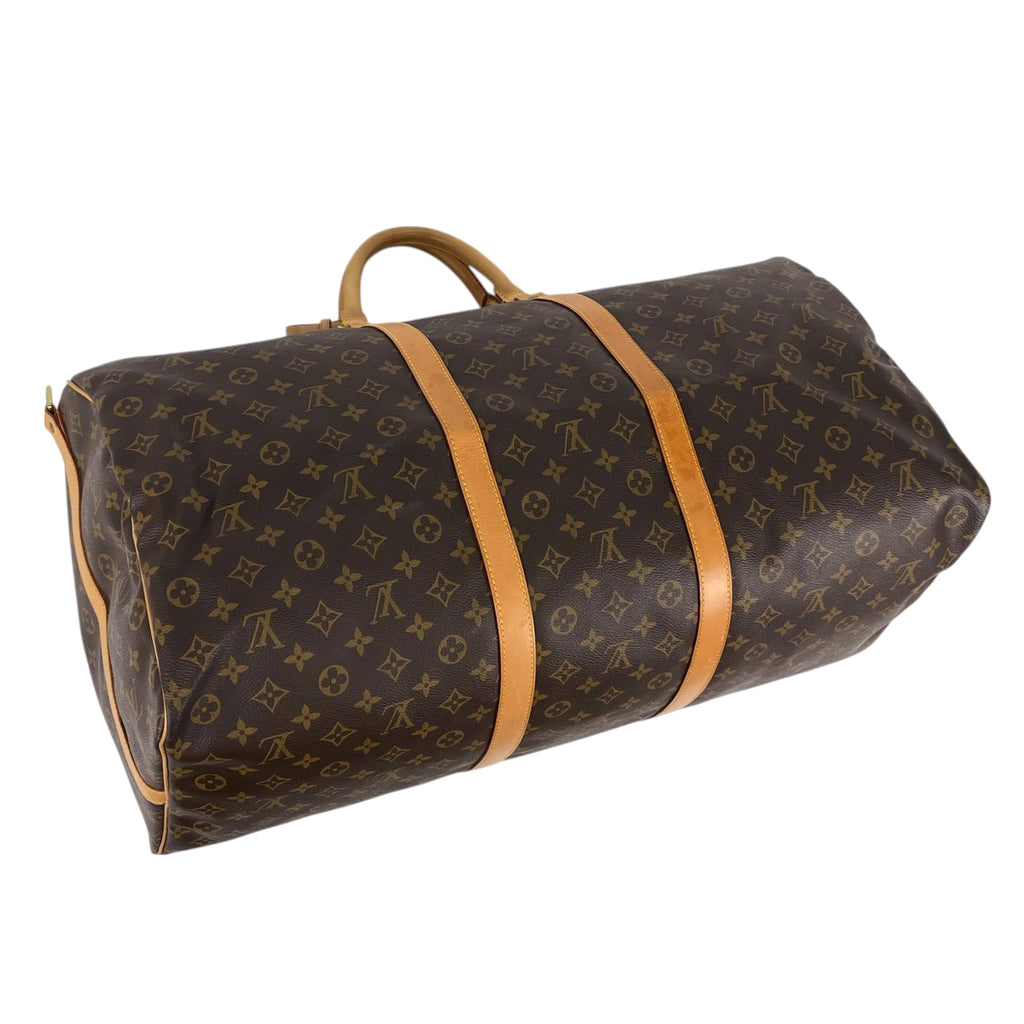 【在庫一掃】 ルイ・ヴィトン キーポル バンドリエール 60 旅行 出張 2WAY ショルダーバッグ ボストンバッグ モノグラム ブラウン M41412 レディース 【中古】brbag