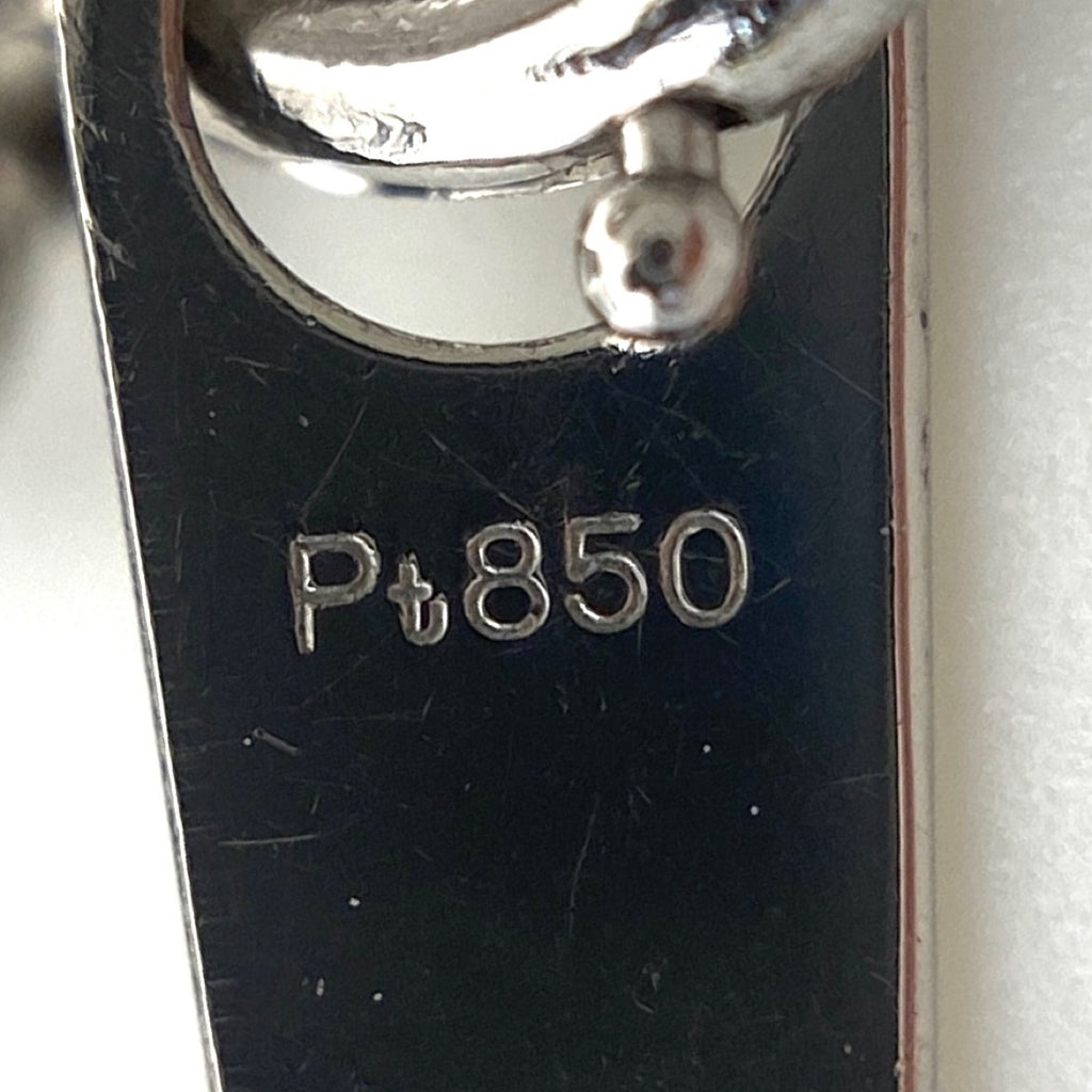 フラワーモチーフ デザインネックレス プラチナ ペンダント メレダイヤ 花 ネックレス Pt900 Pt850 ダイヤモンド レディース 【中古】nbjwl