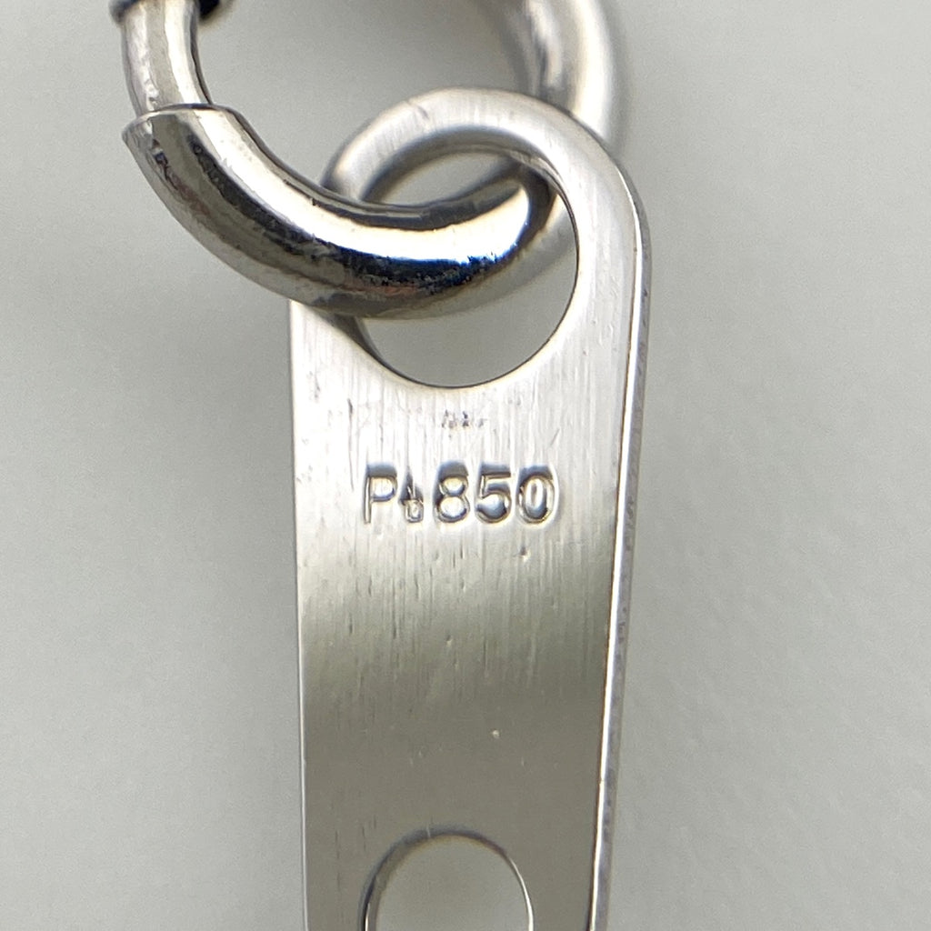サファイア デザインネックレス プラチナ ペンダント メレダイヤ ネックレス Pt900 Pt850 サファイア レディース 【中古】nbjwl