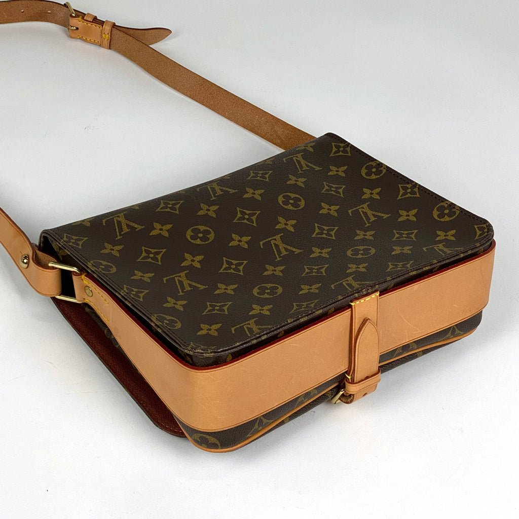 ルイ・ヴィトン カルトシエール 斜め掛け ショルダーバッグ モノグラム ブラウン M51252 レディース 【中古】brbag