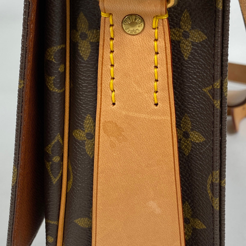ルイ・ヴィトン カルトシエール 斜め掛け ショルダーバッグ モノグラム ブラウン M51252 レディース 【中古】brbag