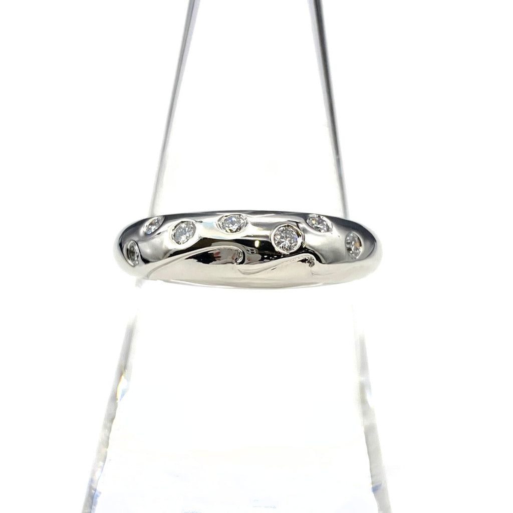 メレダイヤ デザインリング プラチナ 指輪 リング 16号 Pt900 ダイヤモンド レディース 【中古】nbjwl