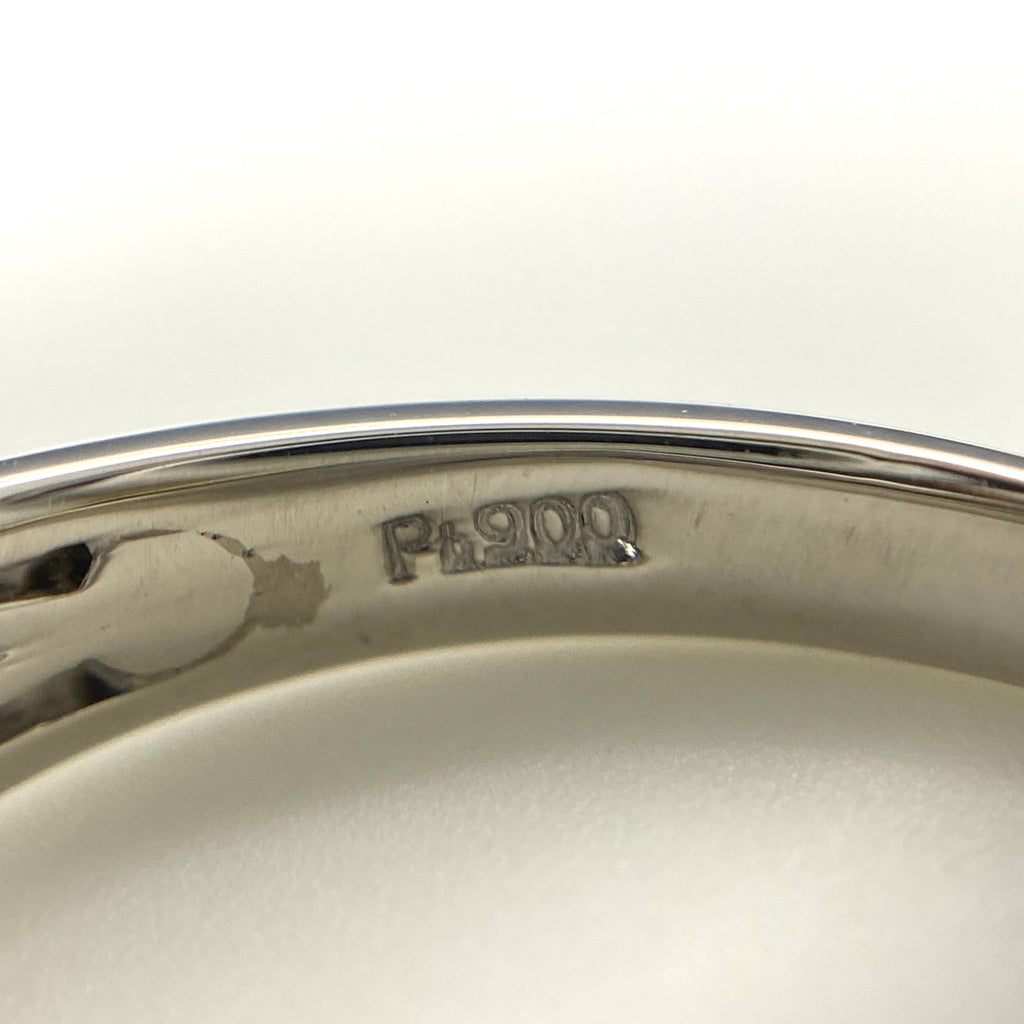 メレダイヤ デザインリング プラチナ 指輪 リング 16号 Pt900 ダイヤモンド レディース 【中古】nbjwl