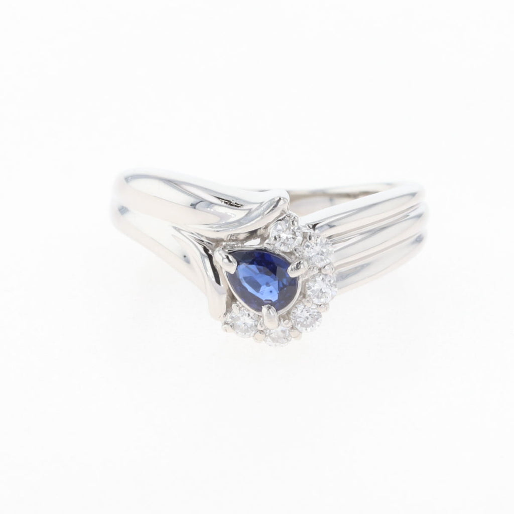 PT900 サファイア リング プラチナ 10号 0.30CT レディース 中古 nbjwl