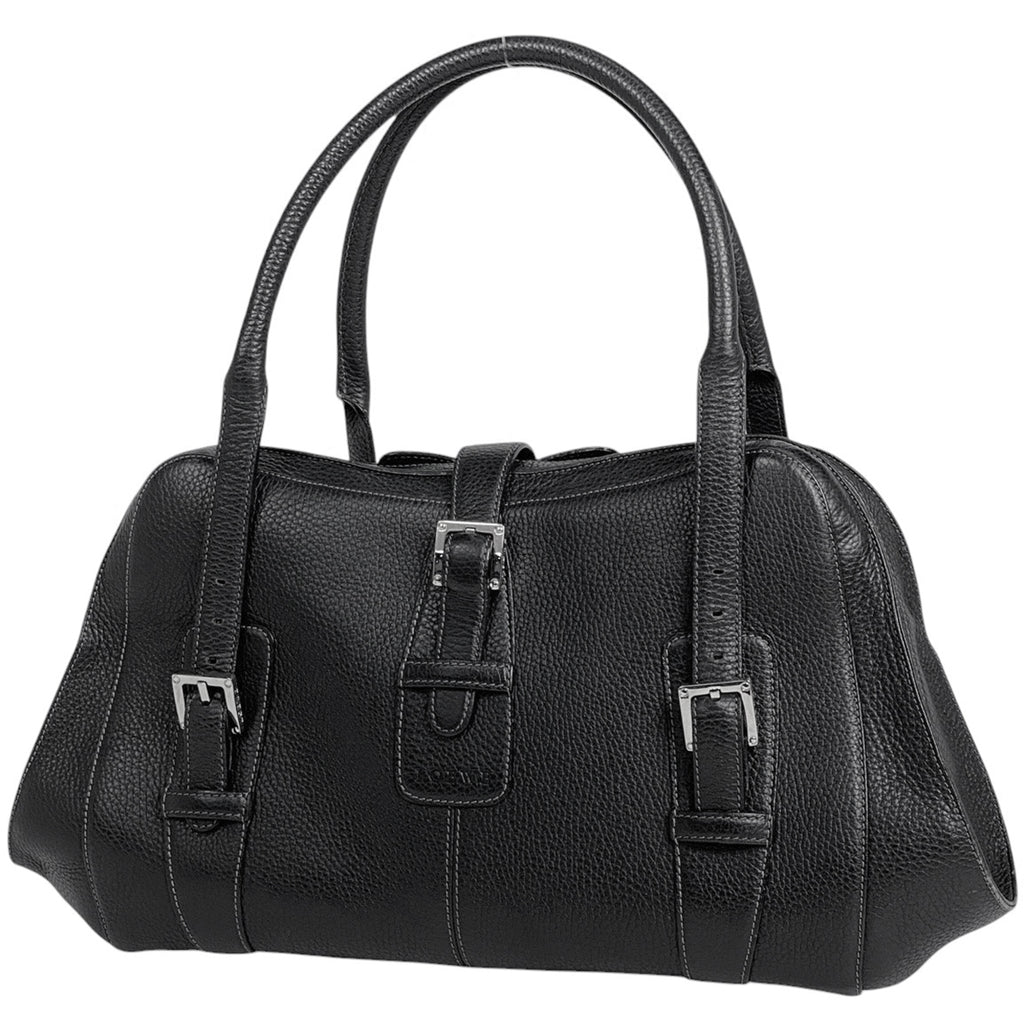 ロエベ センダ ハンドバッグ ロゴ 肩掛け ハンドバッグ レザー ブラック レディース 【中古】brbag