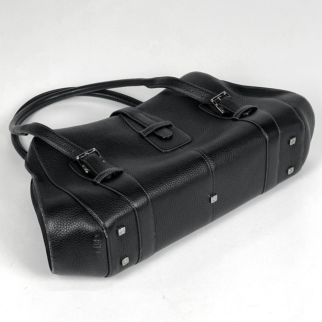 ロエベ センダ ハンドバッグ ロゴ 肩掛け ハンドバッグ レザー ブラック レディース 【中古】brbag