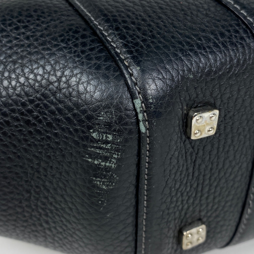 ロエベ センダ ハンドバッグ ロゴ 肩掛け ハンドバッグ レザー ブラック レディース 【中古】brbag