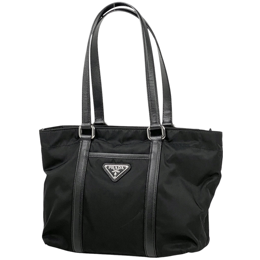 プラダ ロゴプレート トートバッグ ショルダーバッグ トートバッグ ナイロン ネロ(ブラック) レディース 【中古】brbag