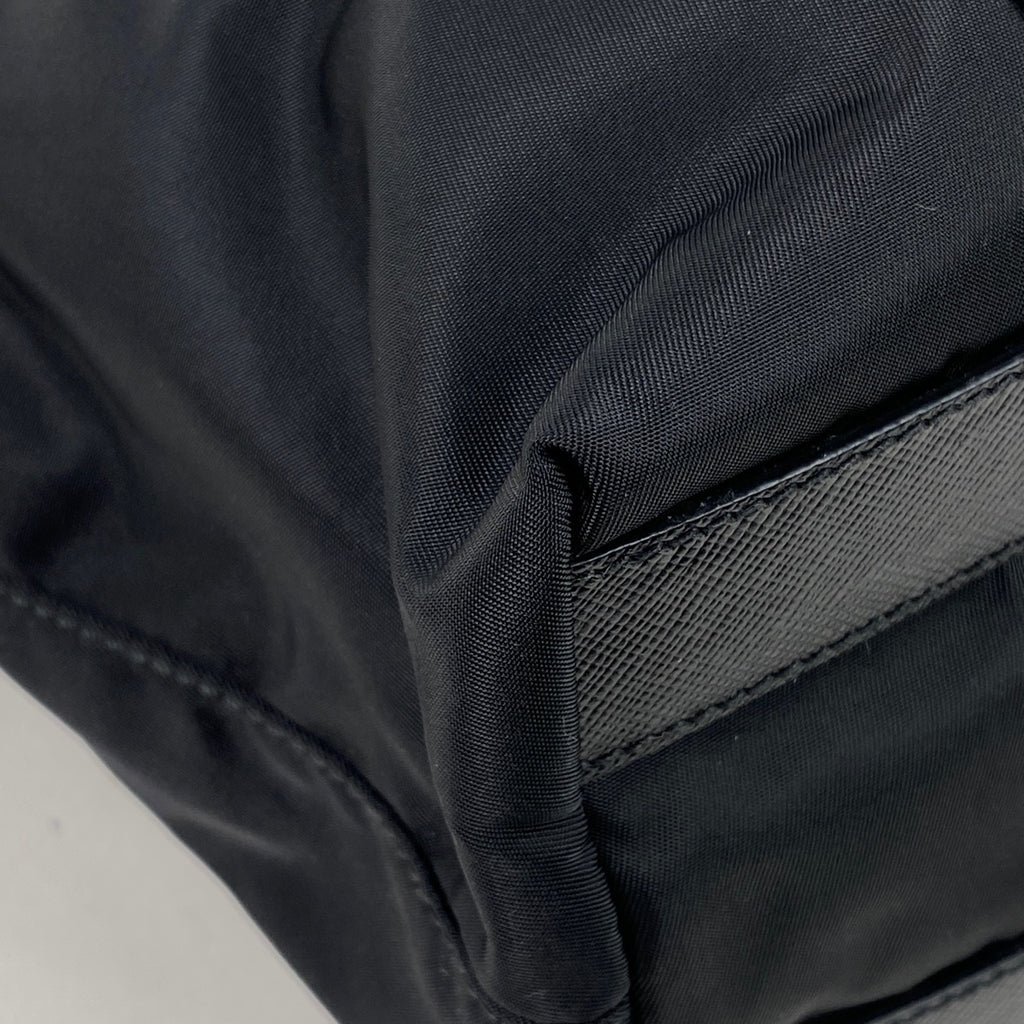 プラダ ロゴプレート トートバッグ ショルダーバッグ トートバッグ ナイロン ネロ(ブラック) レディース 【中古】brbag