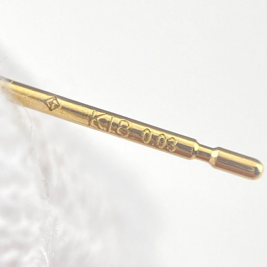 メレダイヤ デザインピアス YG イエローゴールド スイング ピアス K18 ダイヤモンド レディース 【中古】nbjwl