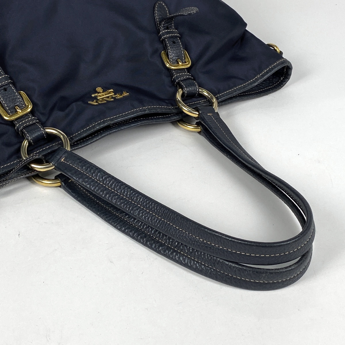 バイセル公式】プラダ ロゴ トートバッグ 2WAY ショルダーバッグ