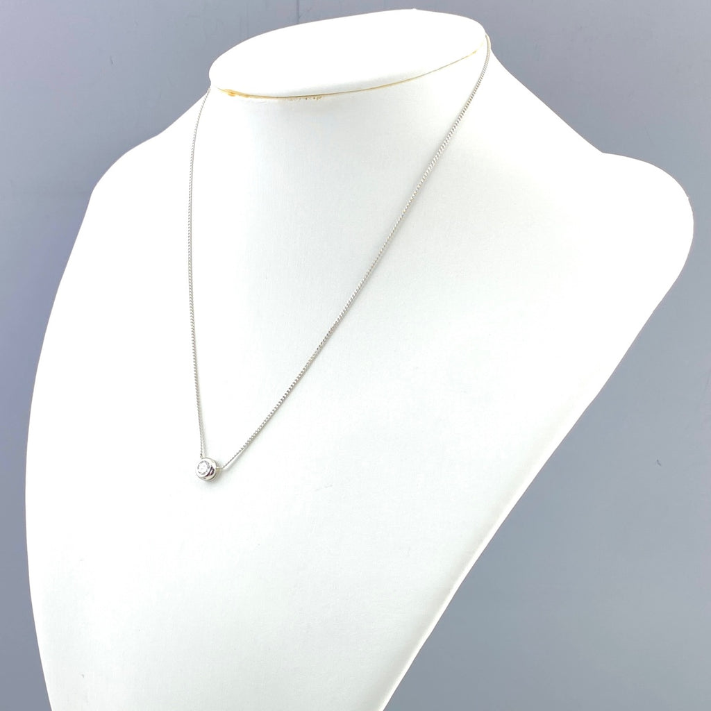 ダイヤモンド デザインネックレス プラチナ ペンダント ネックレス Pt900 Pt850 ダイヤモンド レディース 【中古】nbjwl