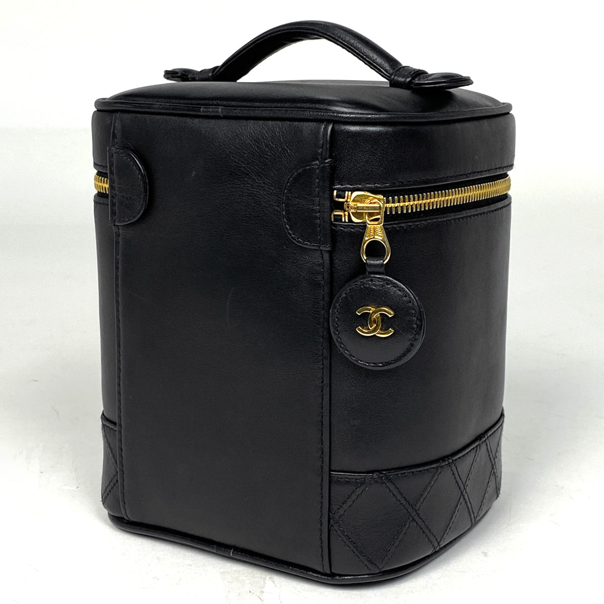 シャネル　化粧ポーチ　ビコローレ ヴァニティ ケース　A01618 CHANEL シャネル バニティバッグ ビコローレ A01618 ブラック