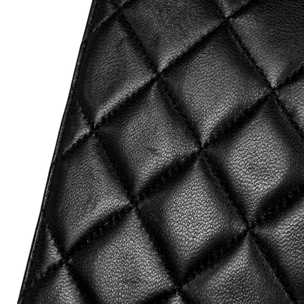 シャネル マトラッセ シングルフラップ チェーン ショルダーバッグ ココマーク プッシュロック ショルダーバッグ レザー ブラック A03569 レディース 【中古】brbag