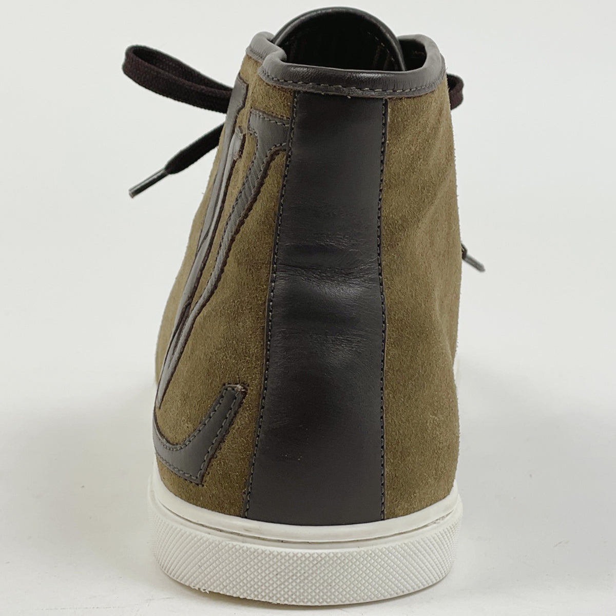 バイセル公式】ルイ・ヴィトン LVロゴ スニーカー ハイカット カーキ