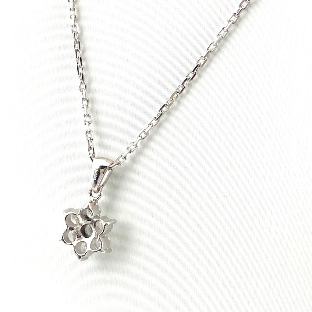 メレダイヤ デザインネックレス プラチナ ペンダント ネックレス Pt900 Pt850 ダイヤモンド レディース 【中古】nbjwl