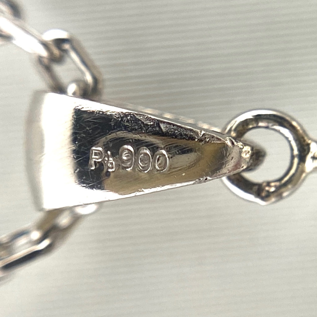メレダイヤ デザインネックレス プラチナ ペンダント ネックレス Pt900 Pt850 ダイヤモンド レディース 【中古】nbjwl