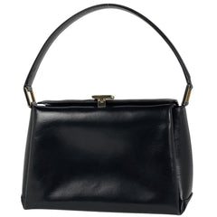 グッチ ロゴ ハンドバッグ オールドグッチ 00014481269 ハンドバッグ レザー ブラック レディース 【中古】brbag
