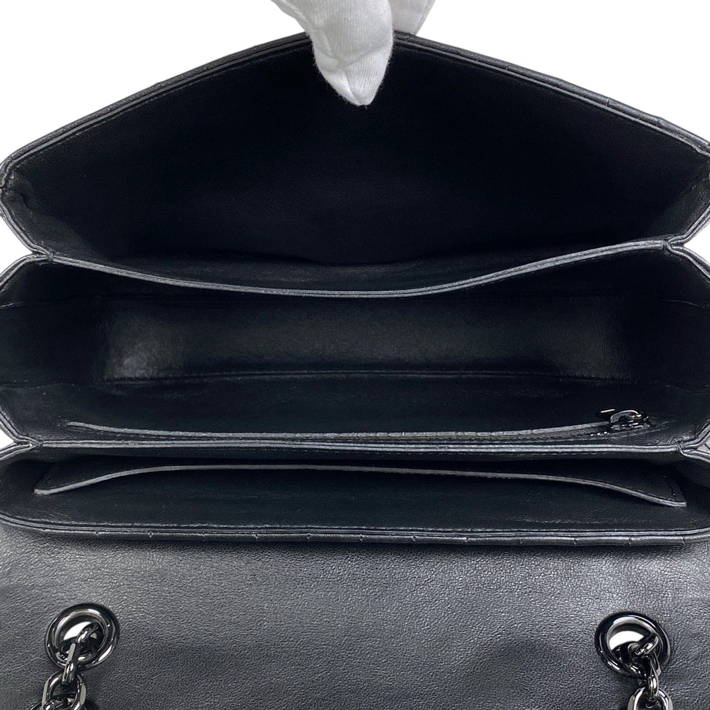 セリーヌ ロゴ チェーン ショルダーバッグ Cロゴ ショルダーバッグ レザー ブラック レディース 【中古】brbag