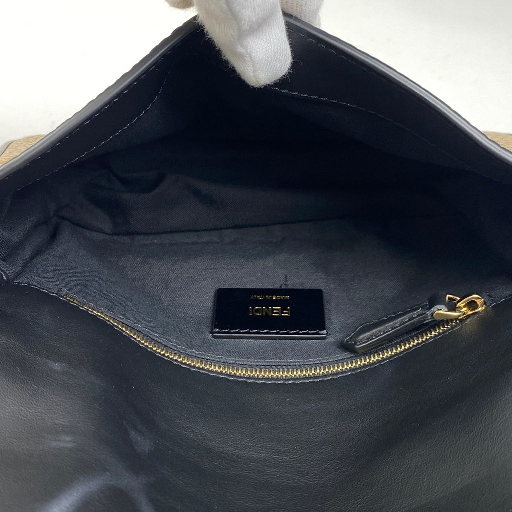 フェンディ ペカン柄 ショルダーバッグ ポーチ ショルダーバッグ レザー ブラウン レディース 【中古】brbag