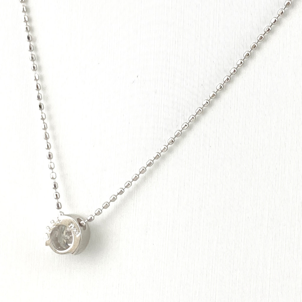 ダイヤモンド デザインネックレス プラチナ ペンダント ネックレス Pt900 Pt850 ダイヤモンド レディース 【中古】nbjwl