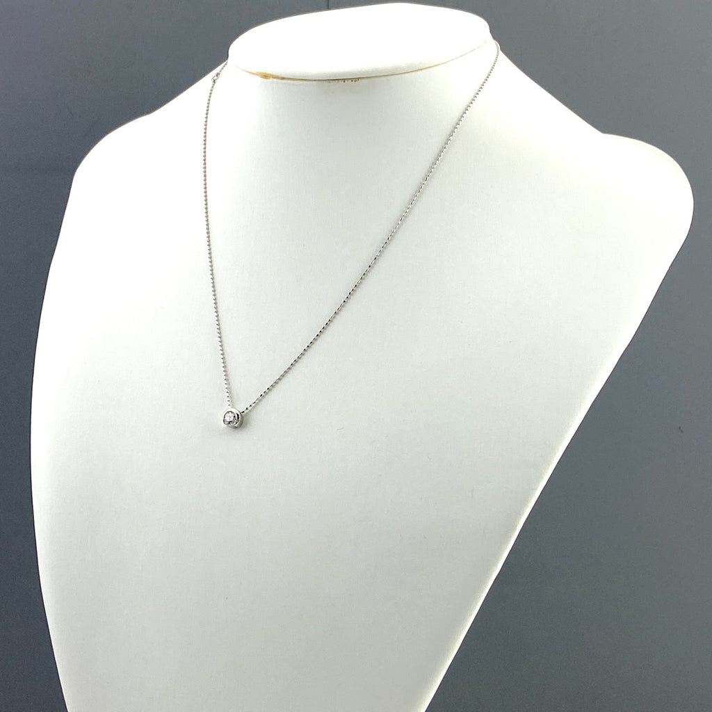ダイヤモンド デザインネックレス プラチナ ペンダント ネックレス Pt900 Pt850 ダイヤモンド レディース 【中古】nbjwl