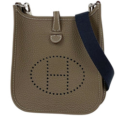 エルメス エヴリン TPM アマゾン ポシェット ミニ パンチング ショルダーバッグ トリヨンクレマンス エトゥープ H069426 K レディース 【中古】brbag