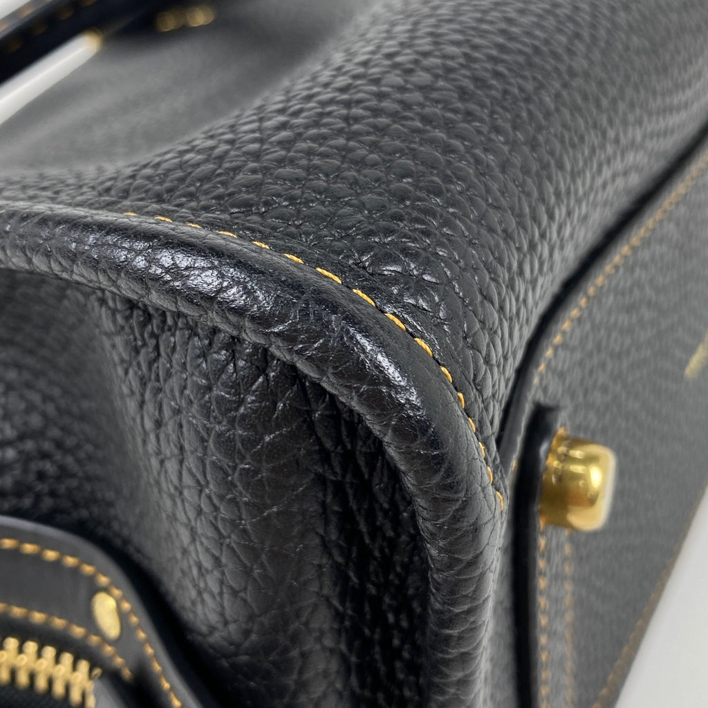 コーチ ローグ 25 2WAY ショルダーバッグ ハンドバッグ レザー ブラック CD936 レディース 【中古】brbag
