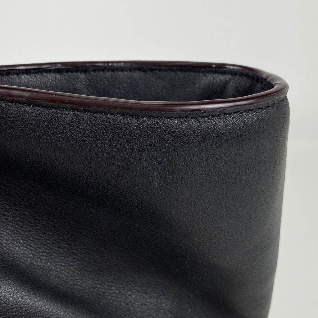 コーチ アカデミー トートバッグ ショルダーバッグ トートバッグ レザー ブラック 69350 メンズ 【中古】brbag