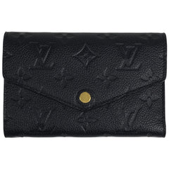 ルイ・ヴィトン ポルトフォイユ キュリユーズ コンパクト 小銭入れ 札入れ 三つ折り財布 モノグラムアンプラント ノワール(ブラック) M60568 レディース 【中古】brbag