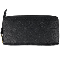 ルイ・ヴィトン ジッピーウォレット ラウンドファスナー 長財布 モノグラムアンプラント ノワール(ブラック) M61864 レディース 【中古】brbag