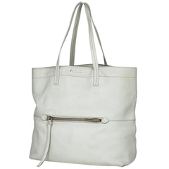 ミュウ ミュウ ロゴ トートバッグ ショルダーバッグ トートバッグ レザー ホワイト RR1820 レディース 【中古】brbag