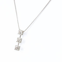 メレダイヤ デザインネックレス WG ホワイトゴールド ペンダント ネックレス K18 WG ダイヤモンド レディース 【中古】nbjwl