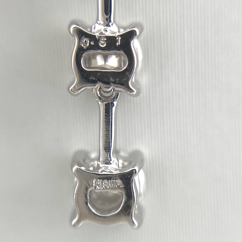 メレダイヤ デザインネックレス WG ホワイトゴールド ペンダント ネックレス K18 WG ダイヤモンド レディース 【中古】nbjwl