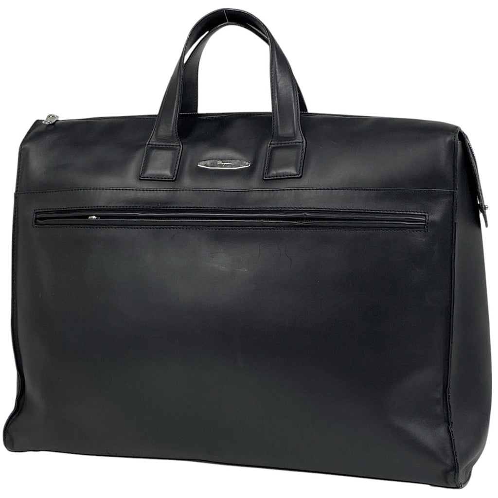 ✨美品✨サルヴァトーレフェラガモ ビジネスバッグ レザー ブラック ロゴ FERRAGAMO フェラガモ Salvatore Ferragamo サルヴァトーレ
