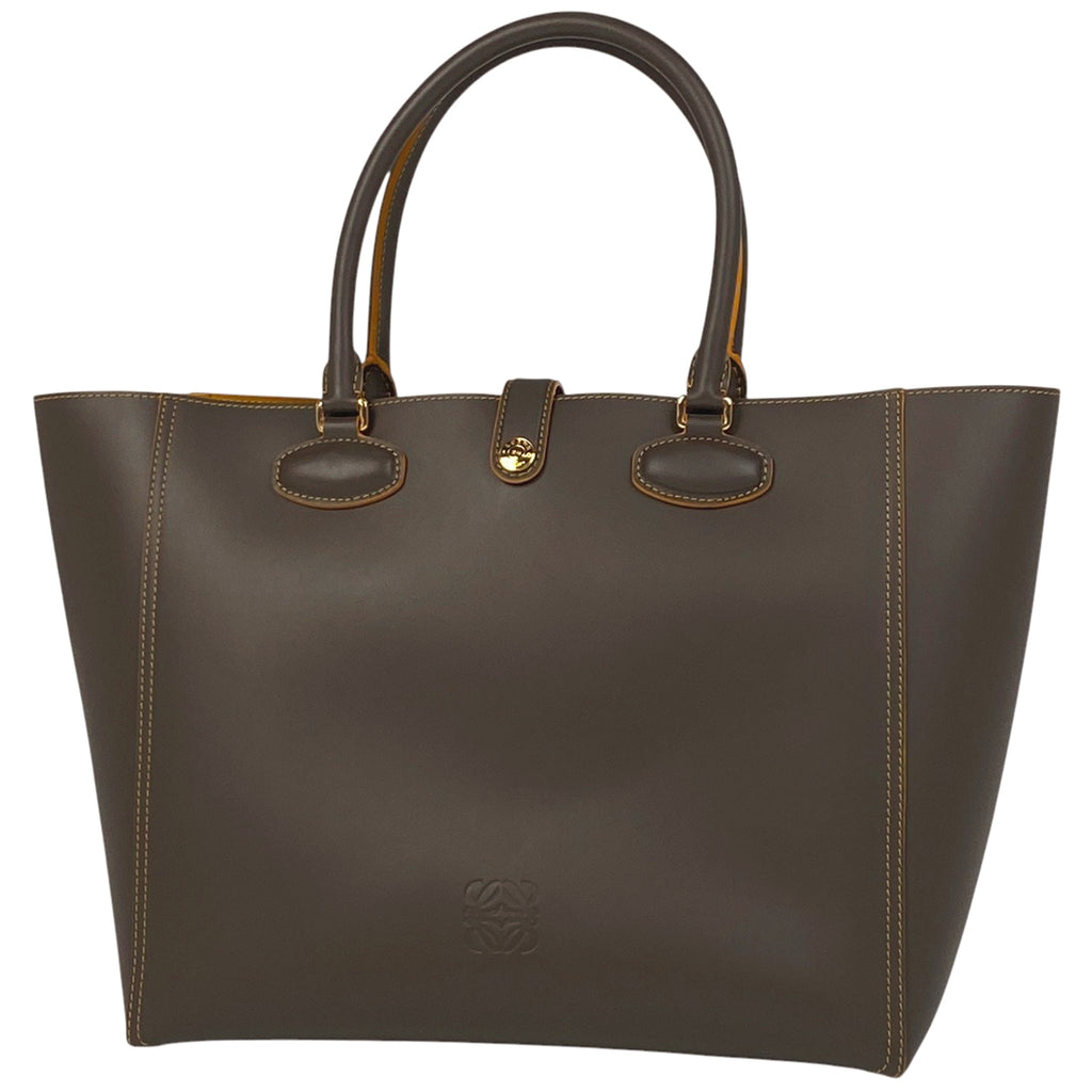ロエベ アナグラム トートバッグ ハンドバッグ 肩掛け トートバッグ レザー ブラウン レディース 【中古】 brbag