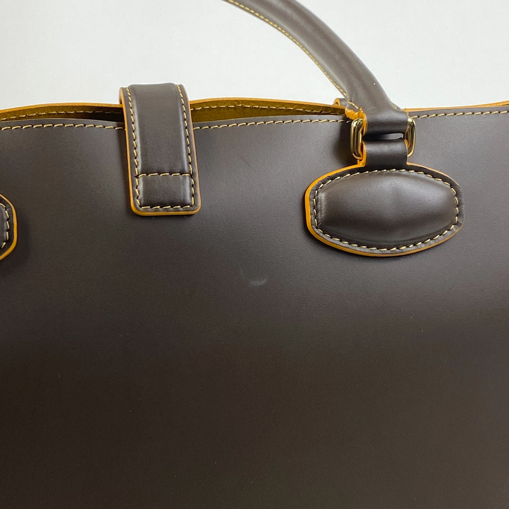 ロエベ アナグラム トートバッグ ハンドバッグ 肩掛け トートバッグ レザー ブラウン レディース 【中古】 brbag