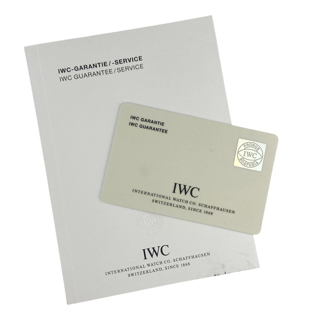 【OH済】【保証書】インターナショナルウォッチカンパニー ポートフィノ IW353304 腕時計 SS レザー 自動巻き ブラック メンズ 【中古】wtcbb