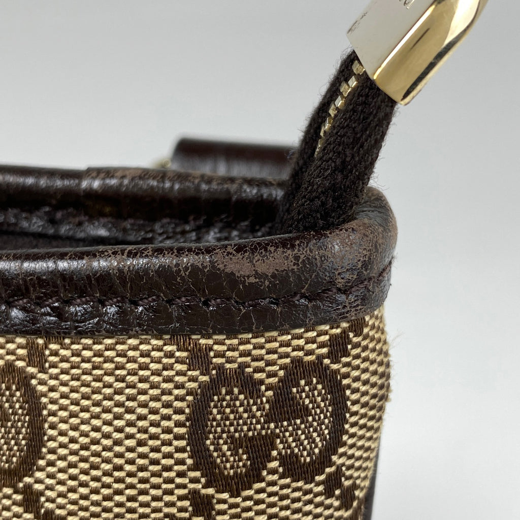 グッチ GG柄 ショルダーバッグ シェリーライン ウェブ ショルダーバッグ GGキャンバス ブラウン 144388 レディース 【中古】brbag