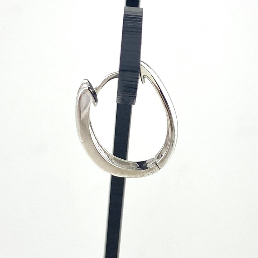 メレダイヤ デザインピアス プラチナ フープ ピアス Pt900 ダイヤモンド レディース 【中古】nbjwl