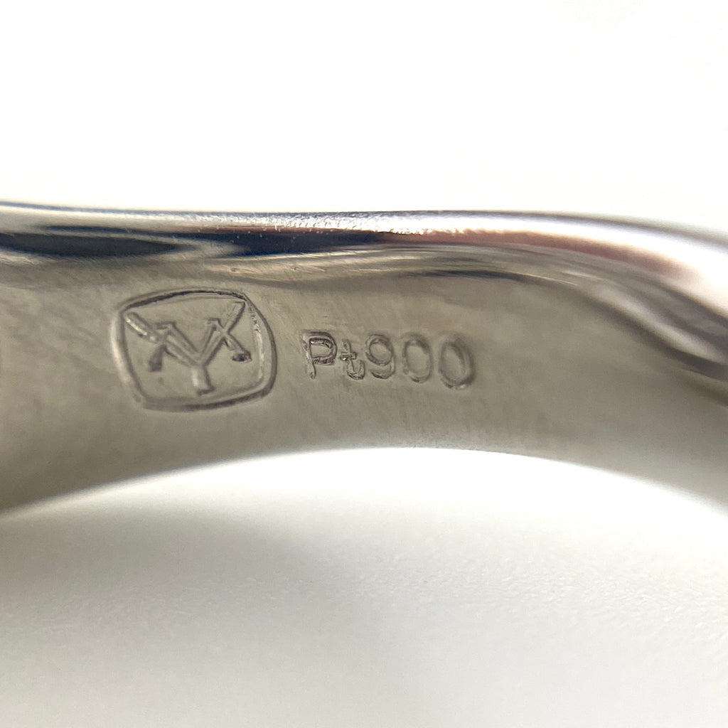 山本真理 メレダイヤ デザインリング プラチナ 指輪 リング 12号 Pt900 ダイヤモンド レディース 【中古】brjwl