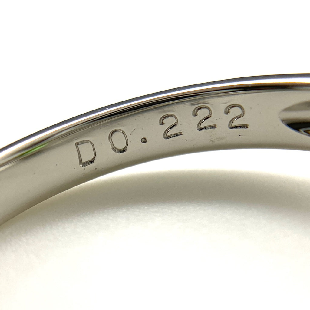 グリーングロッシュラーガーネット デザインリング プラチナ 指輪 メレダイヤ リング 10.5号 Pt900 グリーングロッシュラーガーネット レディース 【中古】nbjwl