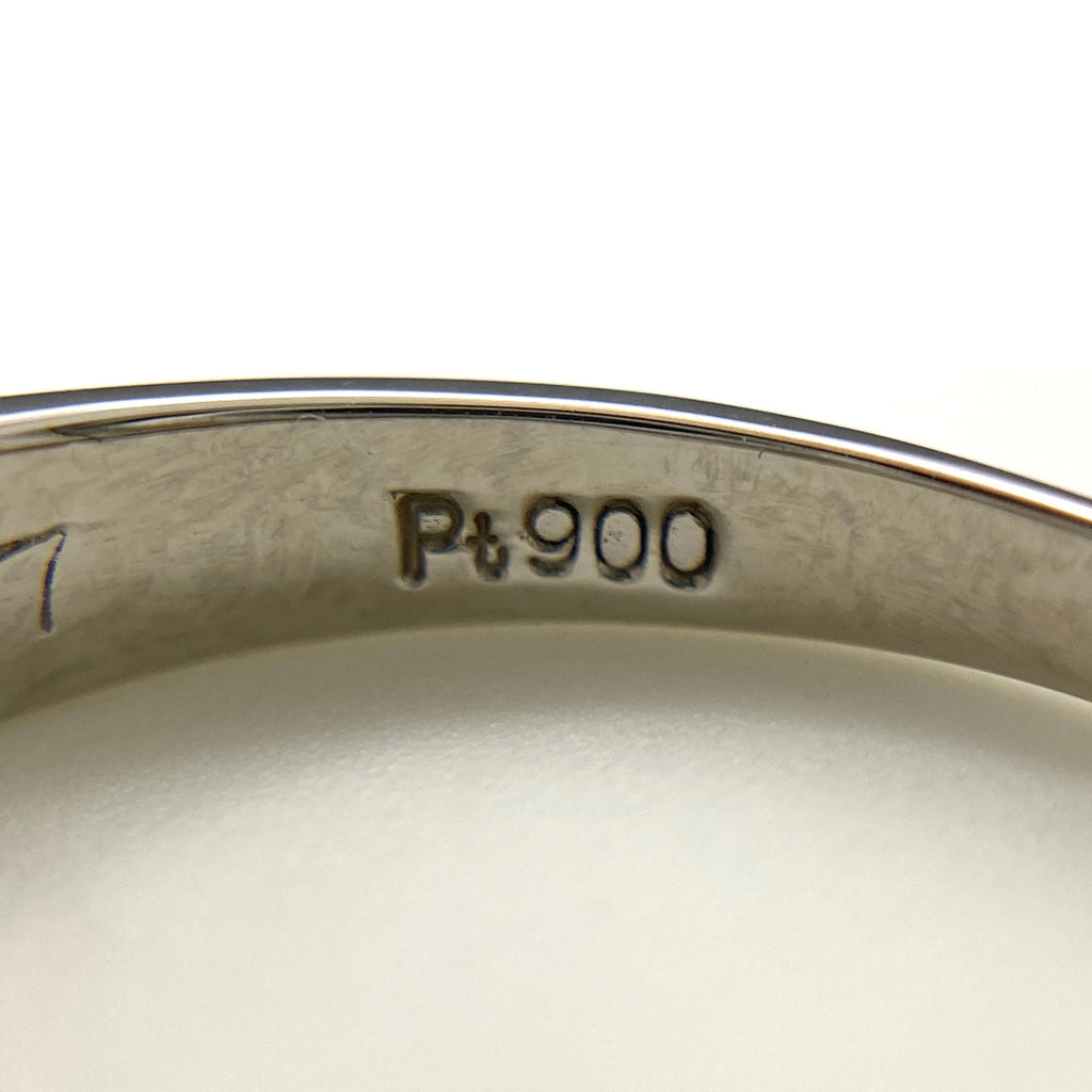 メレダイヤ デザインリング プラチナ 指輪 リング 15号 Pt900 ダイヤモンド レディース 【中古】nbjwl