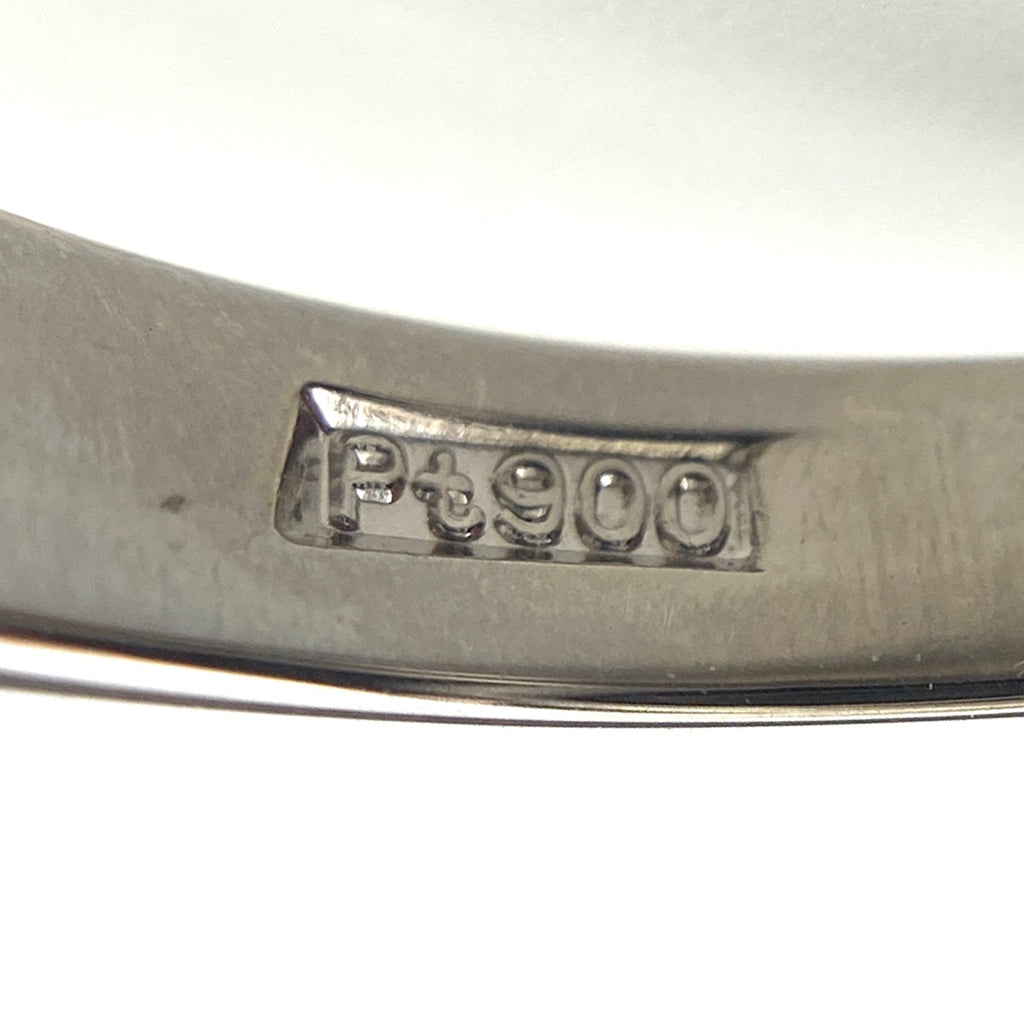 パール デザインリング プラチナ メレダイヤ 指輪 真珠 リング 12号 Pt900 パール ダイヤモンド レディース 【中古】nbjwl