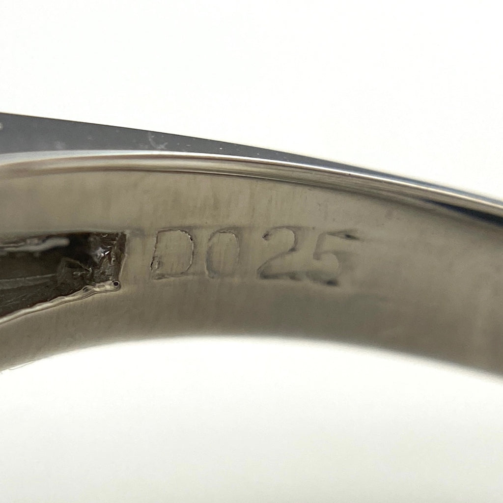 パール デザインリング プラチナ メレダイヤ 指輪 真珠 リング 12号 Pt900 パール ダイヤモンド レディース 【中古】nbjwl