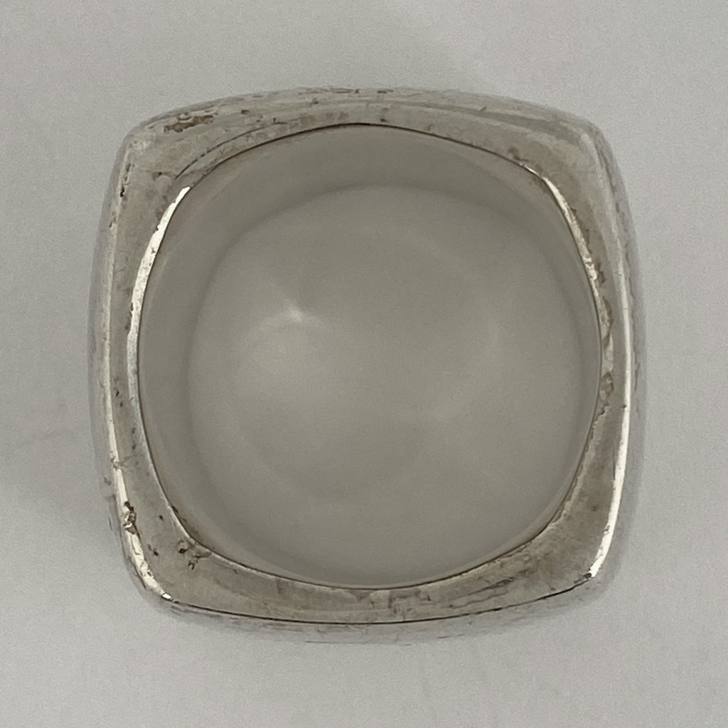 シャネル ロゴ リング スクエア ワイド 指輪 リング 16号 シルバー925 シルバー レディース 【中古】bracc