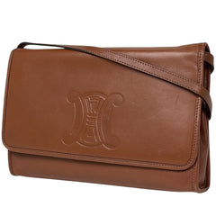 セリーヌ ブラゾン ショルダーバッグ 2WAY クラッチバッグ ショルダーバッグ レザー ブラウン レディース 【中古】brbag