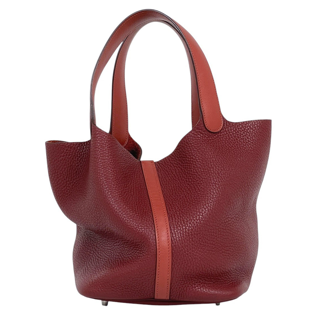 エルメス ピコタンロック MM ミニバッグ ハンドバッグ トリヨンクレマンス レッド T レディース 【中古】brbag